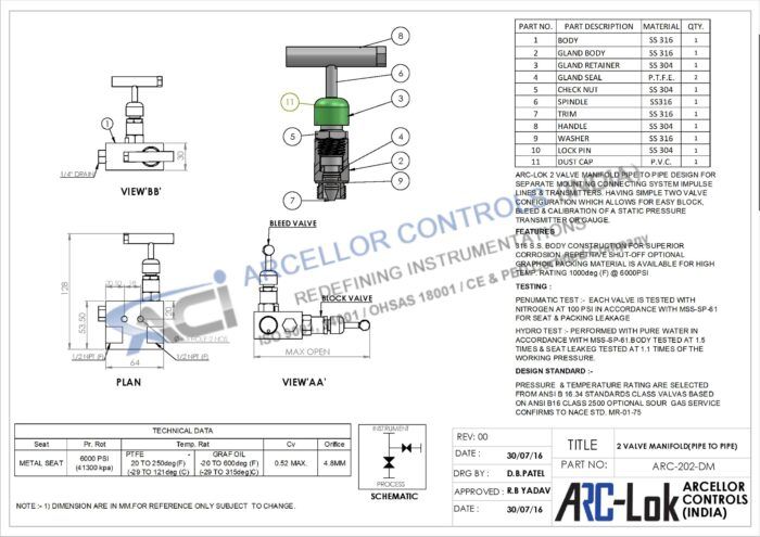 Catalogue of Arcellor Controls products