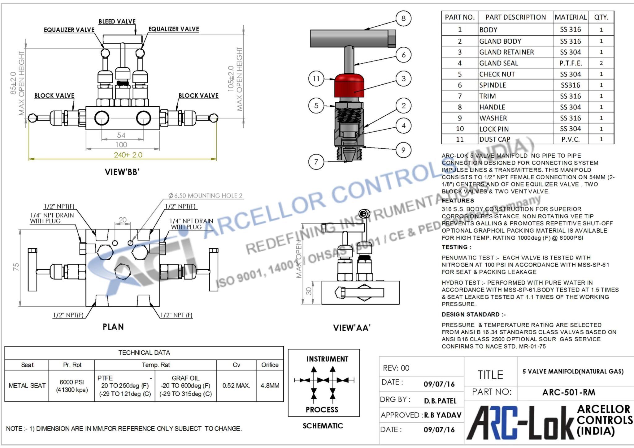 Catalogue of Arcellor Controls products